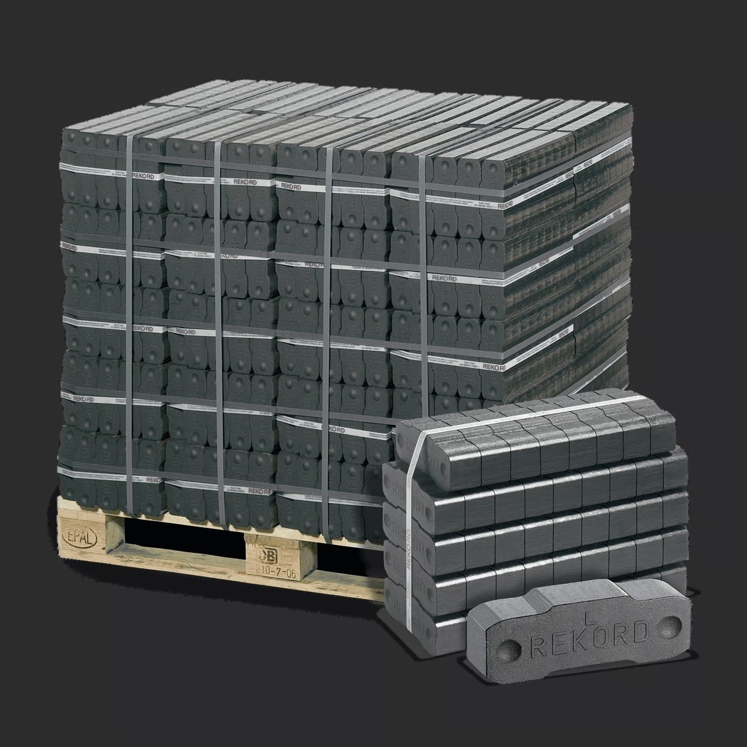 Braunkohlebriketts, Palette 90 x 10 kg (900 kg)