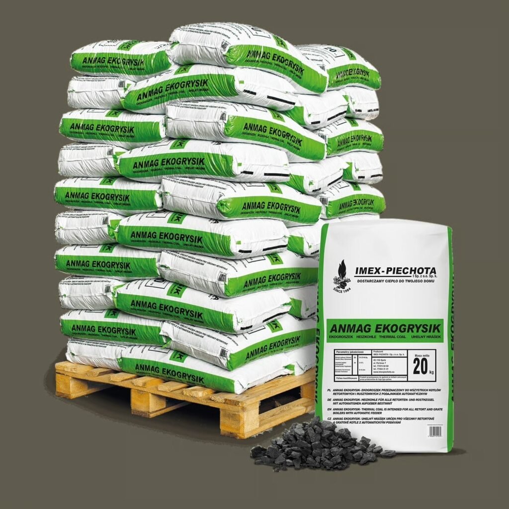 Steinkohle 25–60 mm, Palette 50 x 20 kg (1000 kg)