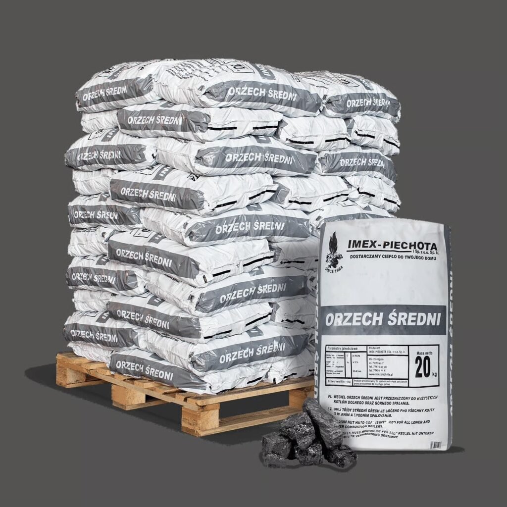 Steinkohle 5–25 mm, Palette 50 x 20 kg (1000 kg)