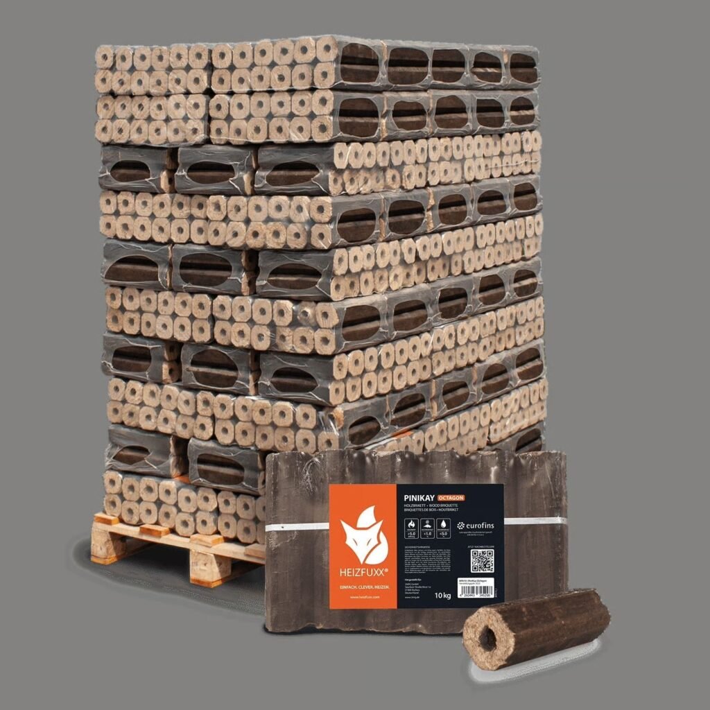 Rundbriketts ohne Loch, Red-Sorte, 96 x 10 kg (Palette 960 kg)