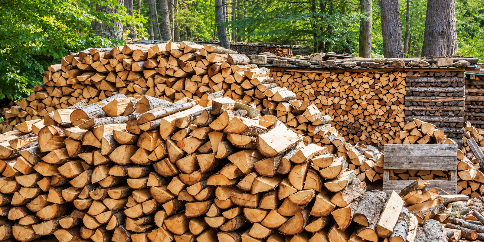 Kaminholz direkt aus dem Wald