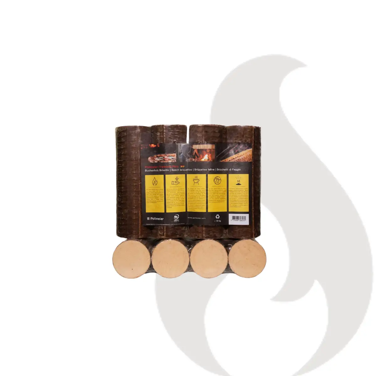 Pollmeier Holzbriketts Nestro Hartholz 960 kg Palette – Bild 2